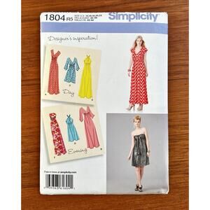 UNCUT Simplicity Pattern #1804 R5 Size US 14, 16, 18, 20, 22